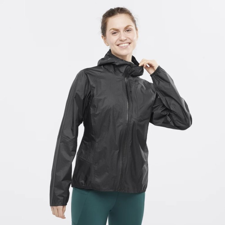 Black Salomon Bonatti Waterproof Women\'s Shell Jackets | PH 73901K